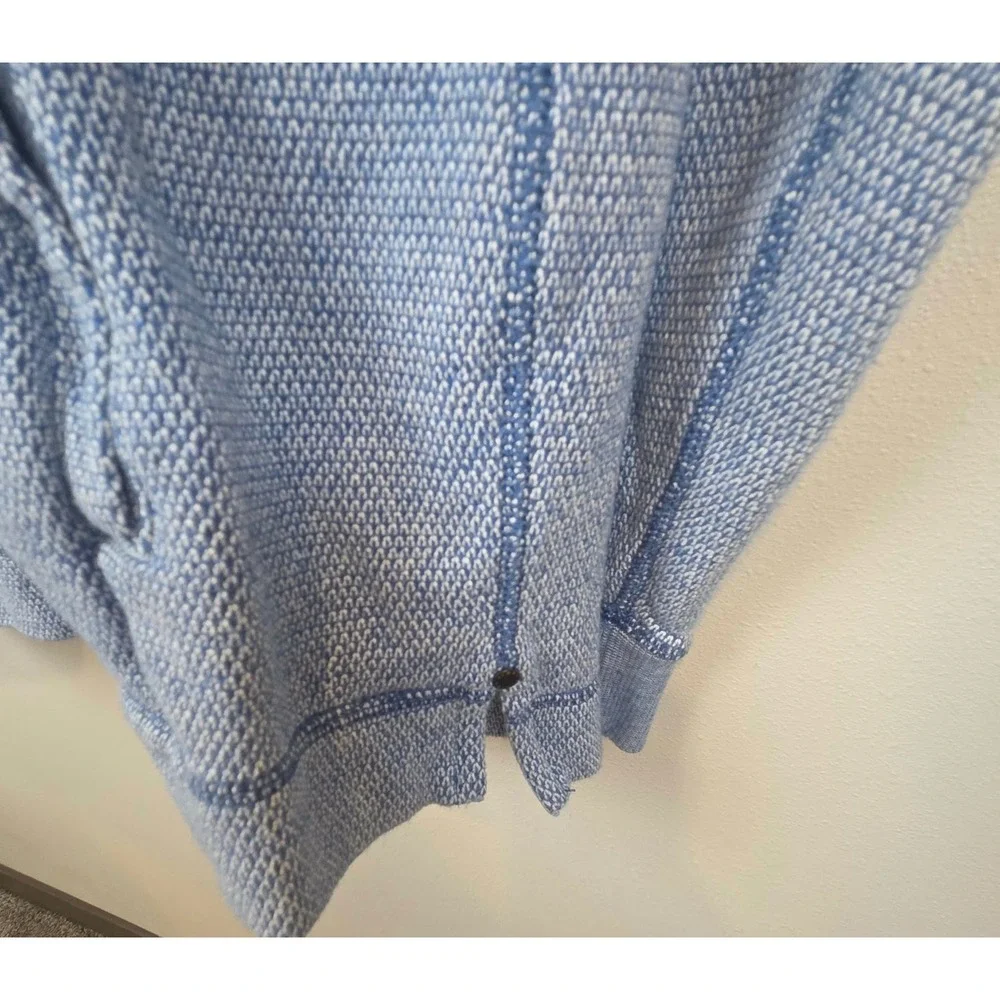Tommy Bahama Cedar Springs Mens XL Blue Quarter Snap Pullover Sweater Mock Neck